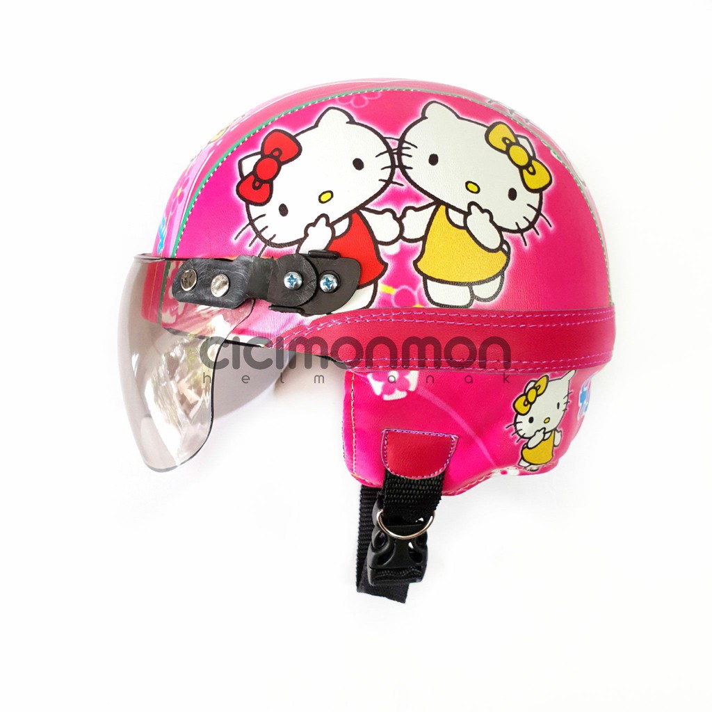 SPECIAL Helm Anak Retro Karakter Hello Kitty