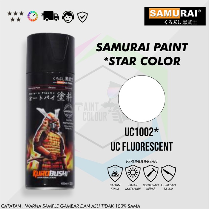 Samurai Paint UC1002* Dasar Warna Fluorescent/Scotlite Cat Semprot