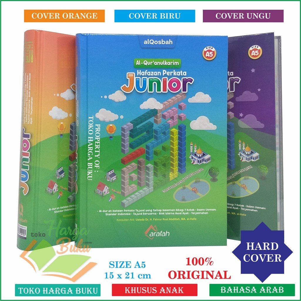 Al-Quran Hafazan Junior A5 HC 7 BLOK Perkata Rasm Usmani Standar Depag - BY PUSTAKA ARAFAH