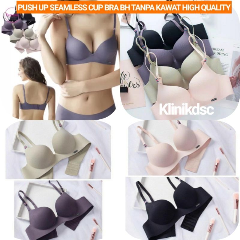 SEAMLESS PUSH UP BRA JUTSYLE BH TANPA KAWAT HIGH QUALITY