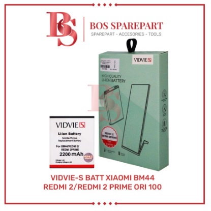 VIDVIE-S BATERAI XIAOMI BM44 / REDMI 2 / REDMI 2 PRIME ORI 100 / BATTERY / BATRE