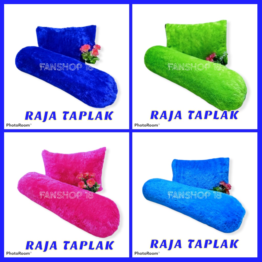 SARUNG BANTAL BULU LEMBUT 1 SET / SARUNG BANTAL + SARUNG GULING BULU RASFUR / SARUNG BANTAL MURAH