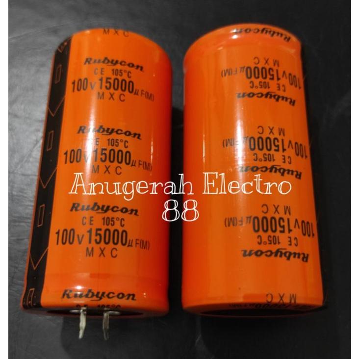Elco 15000Uf 100V 15000 Uf 100 V Rubycon Orange Oren