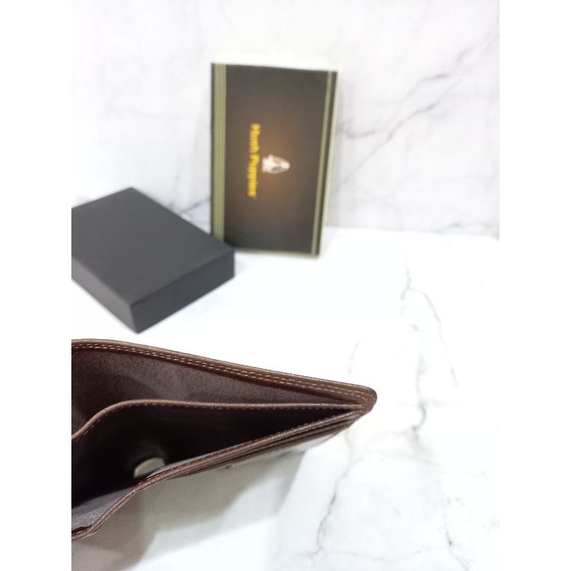 Dompet kulit full up pria wanita model tanggung 3/4 hushpuppies