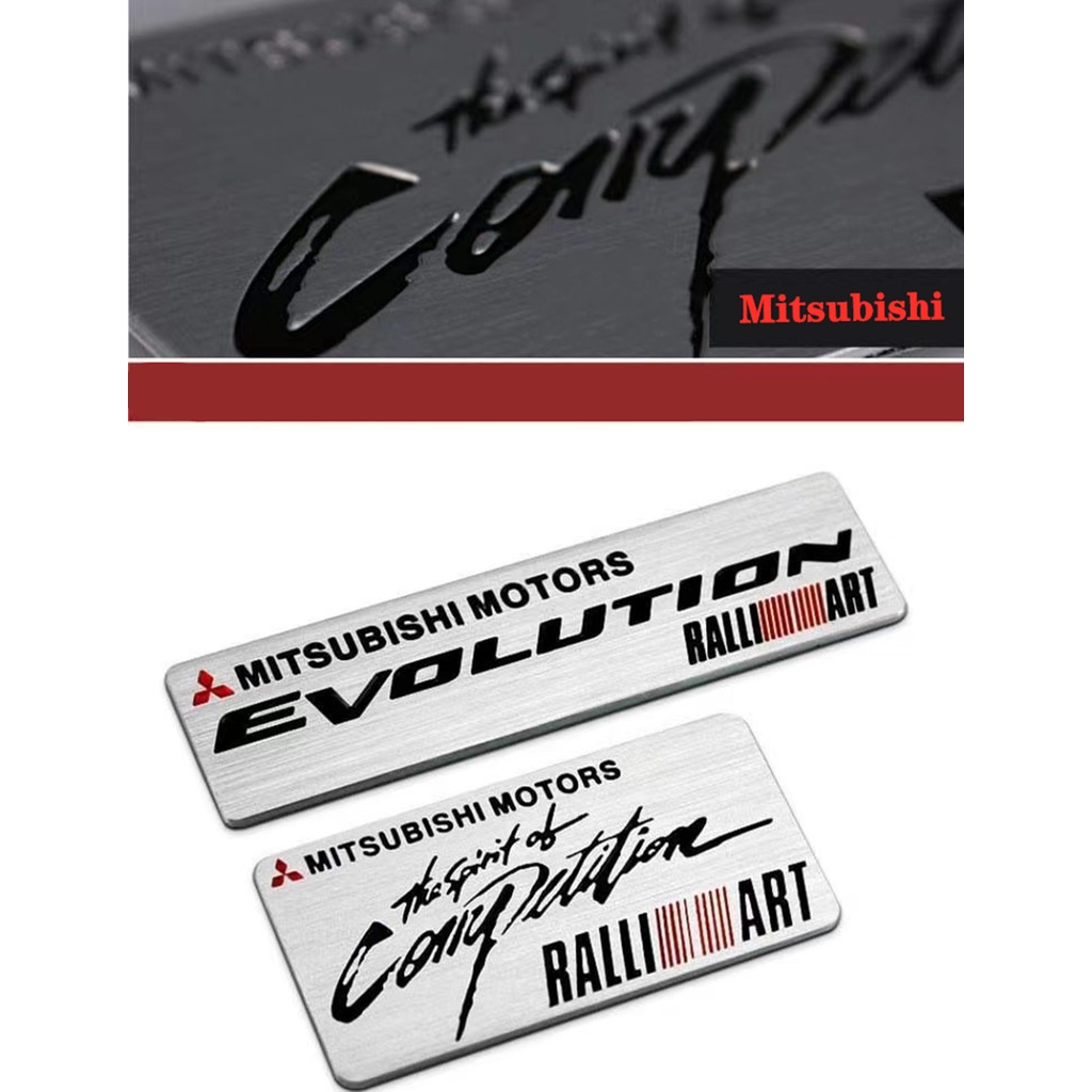 Mitsubishi Stiker Metal Motif Tulisan RALLIART Untuk Dekorasi Mobil Jinxuan Outlander Pajero Lancer