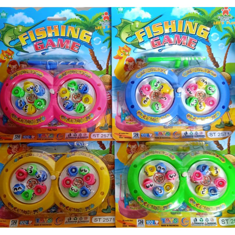 [ST2571] Mainan Anak Pancingan 2 Kolam - Memancing / Mancing Ikan Magnet / Fishing Game