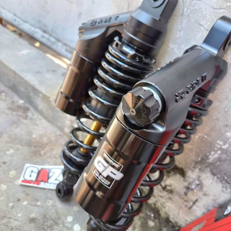 Shock Tabung Ride IT GP 277 RDC Double Klik Black As Gold 280 320 340 mm Klik Shockbreaker Skok Belakang Tabung CB GL MP RX King Supra X W175 FizR Jupiter