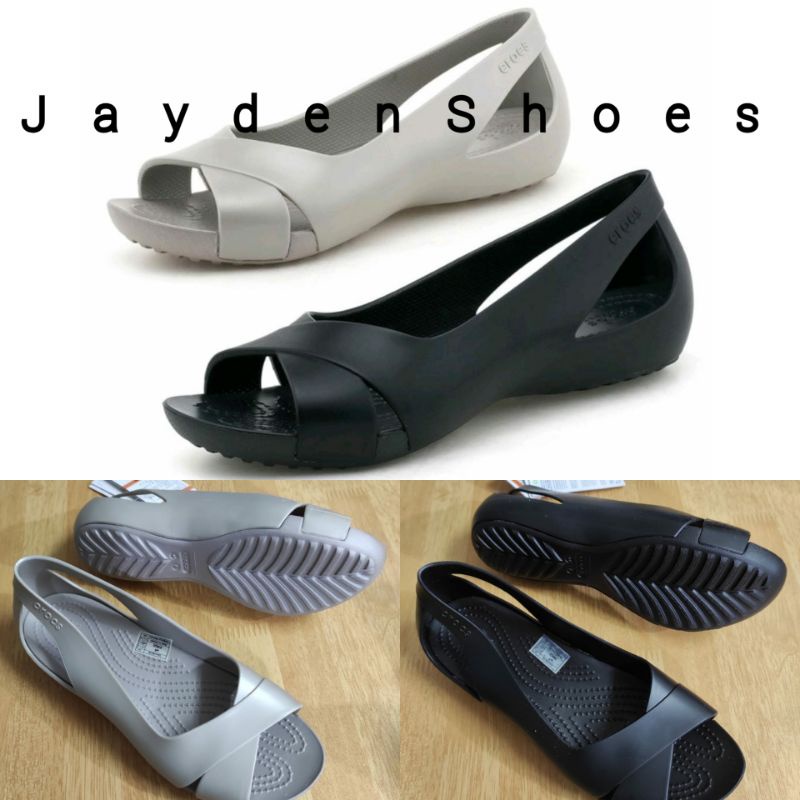 Sandal Crocs Wanita/Crocs Serena Flat Women/Sepatu Sandal Wanita/Crocs Wanita/Crocs Serena/Crocs Wom
