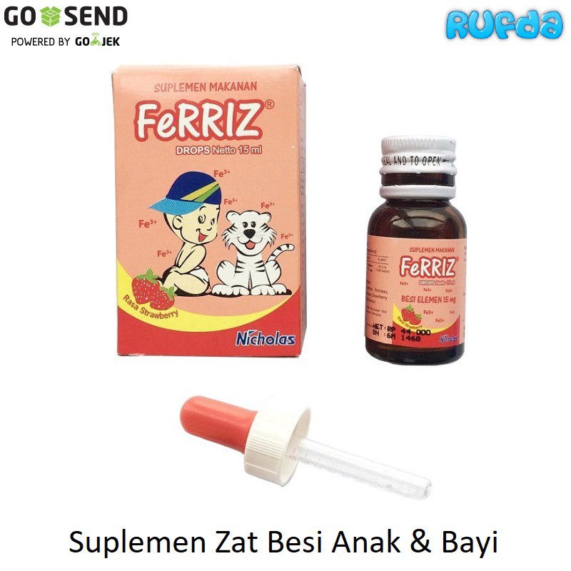 Ferriz Drops 15ml Suplemen Zat Besi Anak Dan Bayi Untuk Nafsu Makan Shopee Indonesia