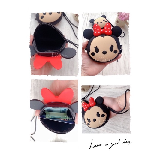 Dompet Mini Kepala silicone Character DM01 Bear Coin Bag