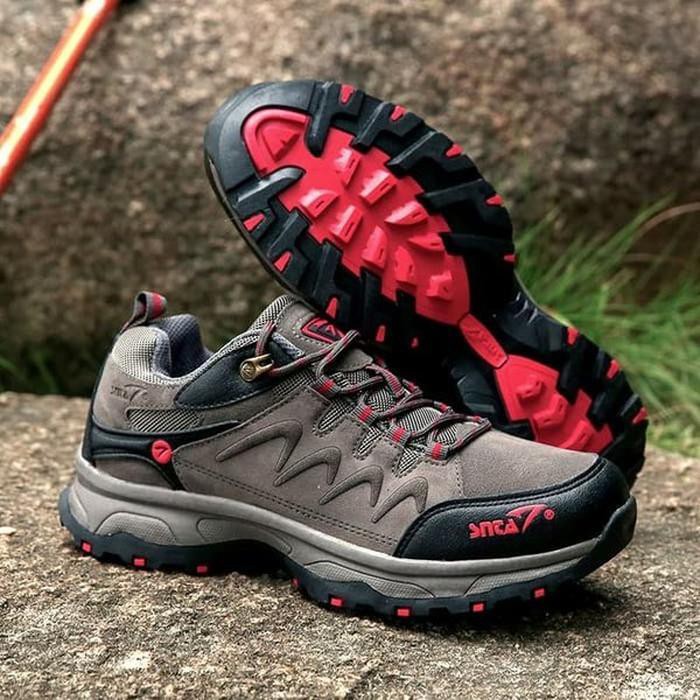 Jual tools Sepatu Gunung Semi Boot SNTA 432 Warna Abu Merah - Sepatu Hiki Diskon