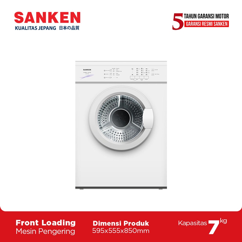 Sanken Mesin Pengering 7Kg SFD-7500 Putih
