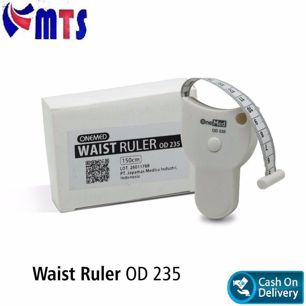 COD - Waist Ruler OD 235 Alat Ukur Lingkar Pinggang Lengan Dada Perut Onemed