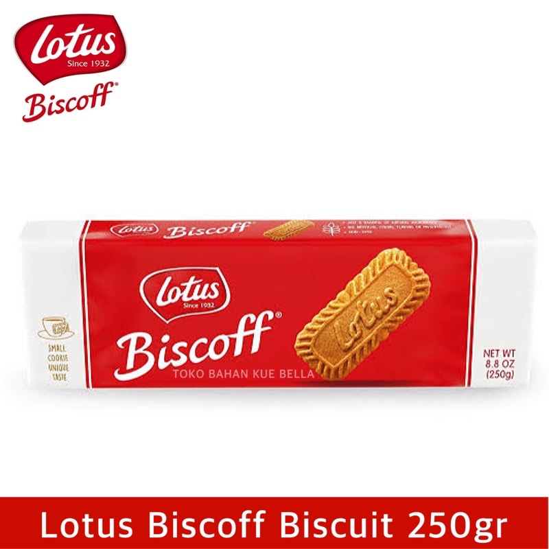Lotus Biscoff BISCUIT 250gr (isi 32 pcs) BISKUIT Lotus