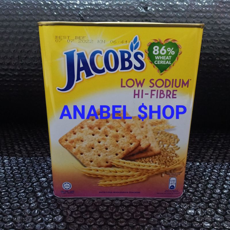 Jual Biskuit Jacob S Low Sodium Hi Fibre Biscuit Jacobs Cracker Crackers Biscuits Jacob Gandum