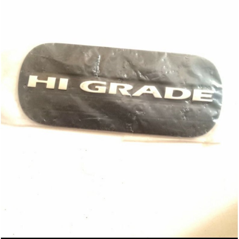 emblem atau logo tulisan HI GRADE isuzu panther original ready stock