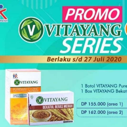 

Buy 1 Get 1 Vitayang Pureway C + Bekatul Beras Merah Original BPOM