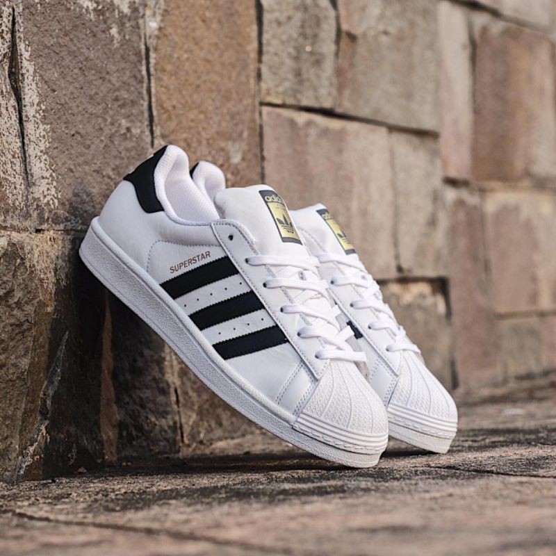 ADIDAS SUPERSTAR FOUNDATION WHITE BLACK