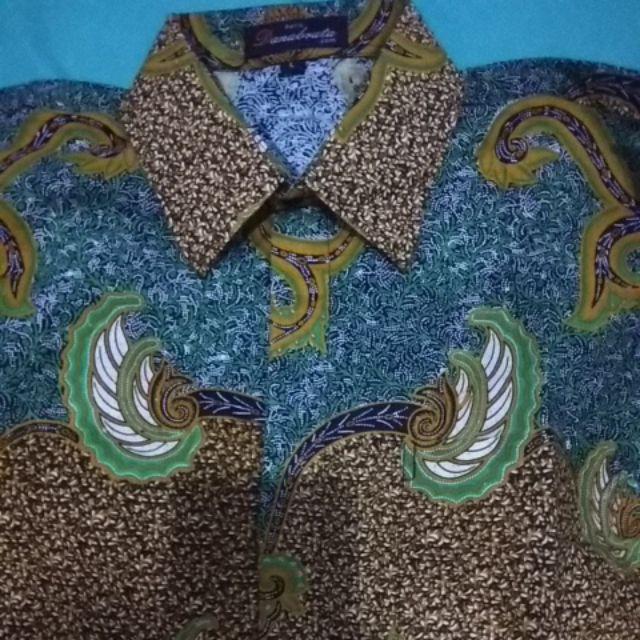 Atasan Batik Pria Kemeja Batik Lengan Panjang Regular Size Lengkap M L Xl Xxl