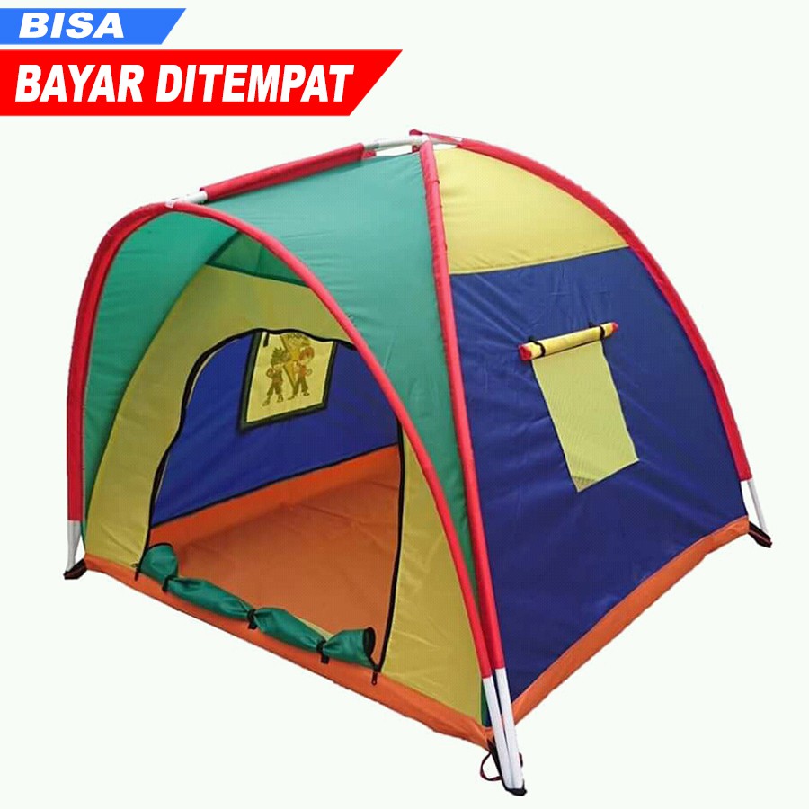 Tenda Anak 1,2x1,2 Meter / Tenda Camping Anak Ukuran 120 x 120 CM / Tenda Mandi Bola/ Mainan Edukasi
