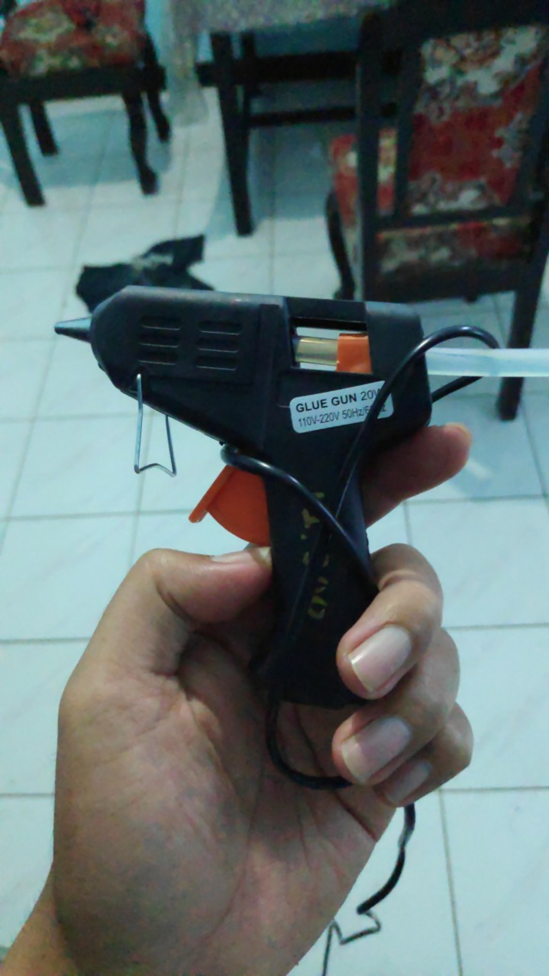 Promo Glue Gun 10 Watt Dengan 2 Isi Refill 20 Cm Alat Lem Tembak Kecil