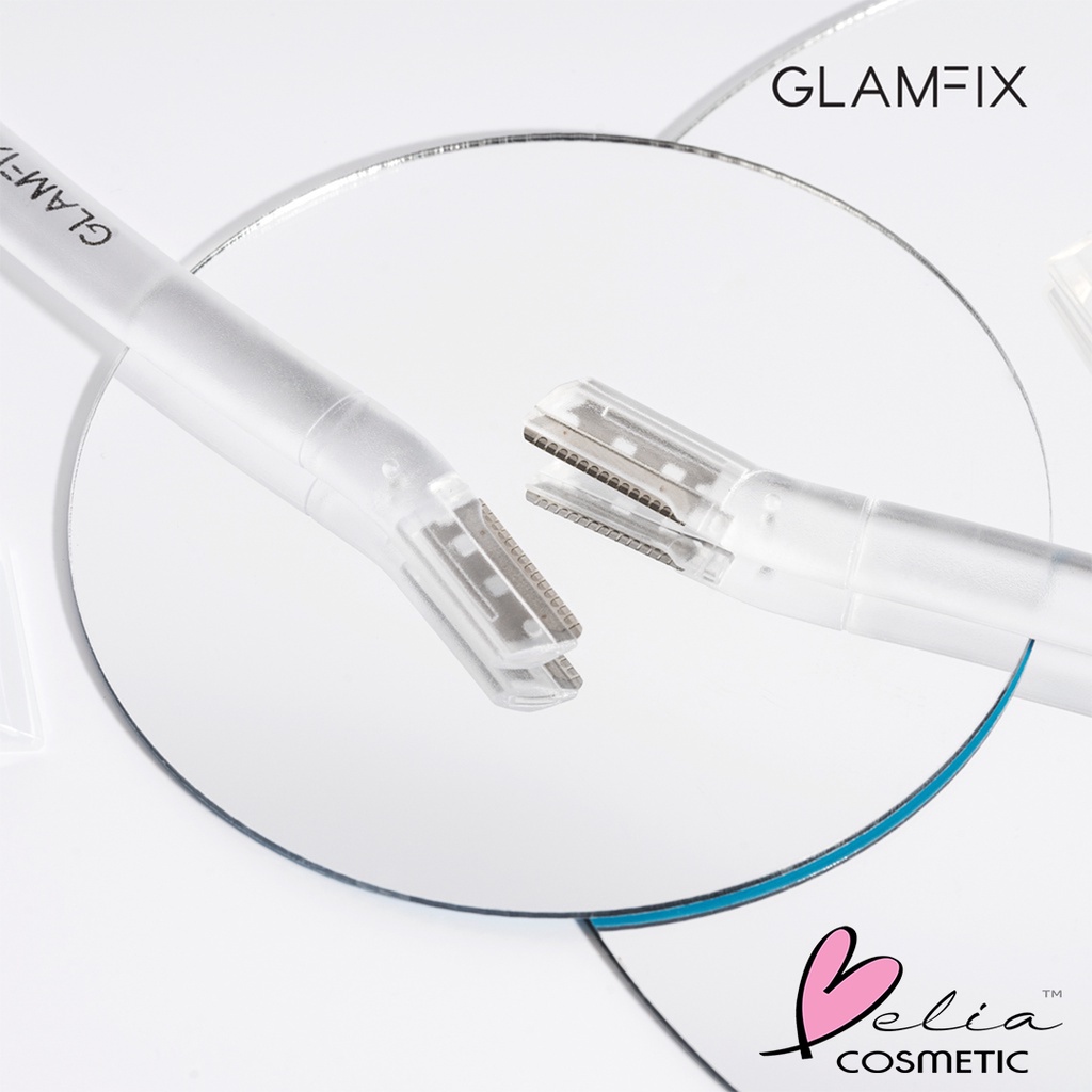 ❤ BELIA ❤ GLAMFIX Eyebrow Trimmer Razor | Isi 2pcs | Pencukur Alis Glam fix