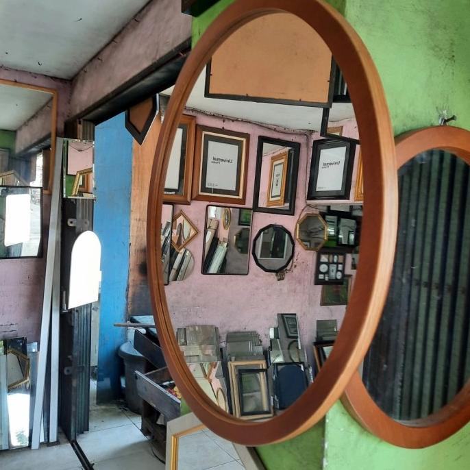 <<<<<] Cermin Dinding bulat Diameter 60