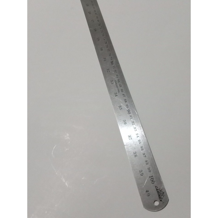 PENGGARIS BESI TEBAL PANJANG 100 CM  STAINLES STEEL 1 METER / PENGGARIS POLA JAHIT / PENGGARIS LURUS