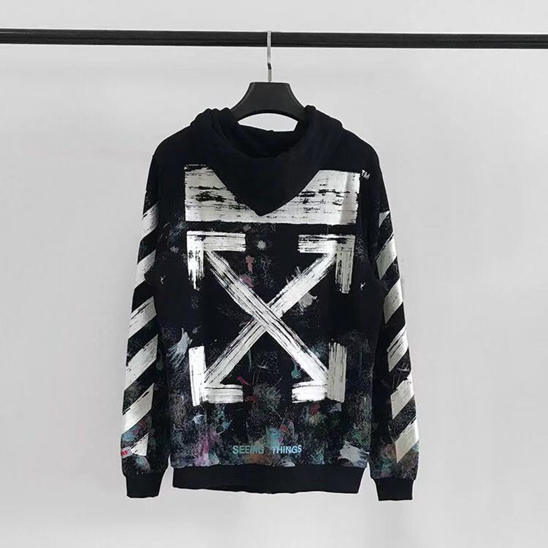 Hoodie Zipper Off White Galaxy