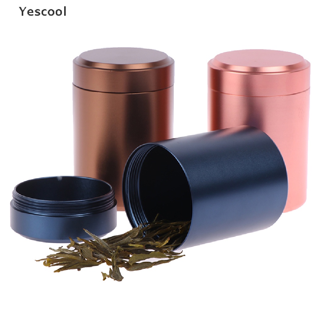 Yescool 1pc Toples Teh Herbal Kedap Udara Bahan Aluminum