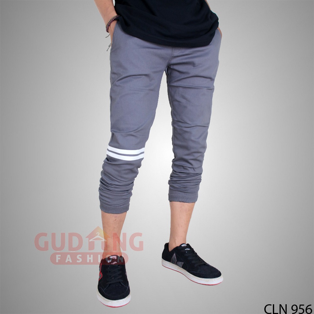 Celana Jogger Panjang Polos Pria - CLN 956