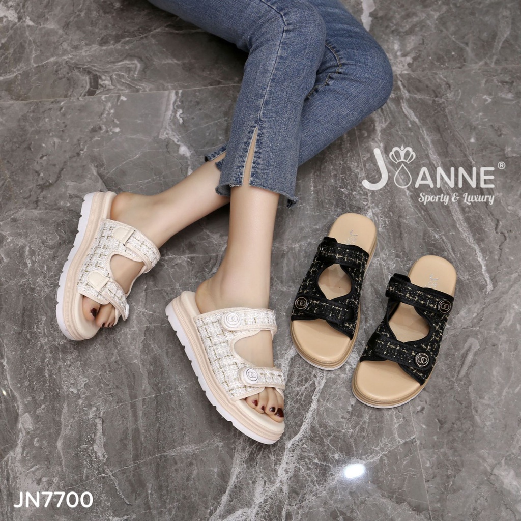 JOANNE Slop Wedges Sandal Gunung #JN7700 ORIGINAL