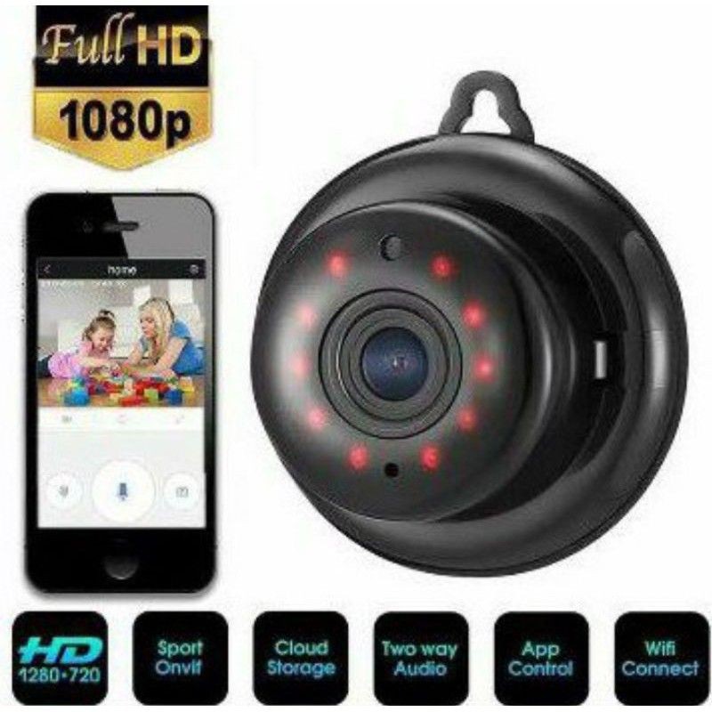 IP Mini Camera Wifi Smart Net Cam V380 A1 CCTV MINI Gantung RS