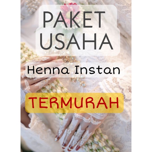 PAKET USAHA HENNA INSTAN