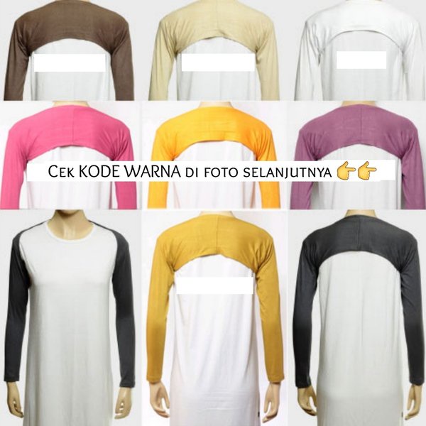 MANSET CROP JUMBO – manset crop sambung bahan spandek premium / dalaman hijab / inner baju