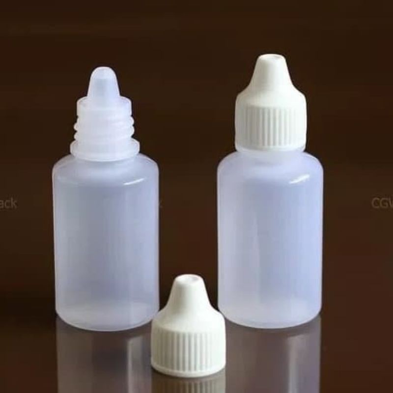 Botol Tetes Plastik Transparan 10 ml / Botol Obat 10 ml