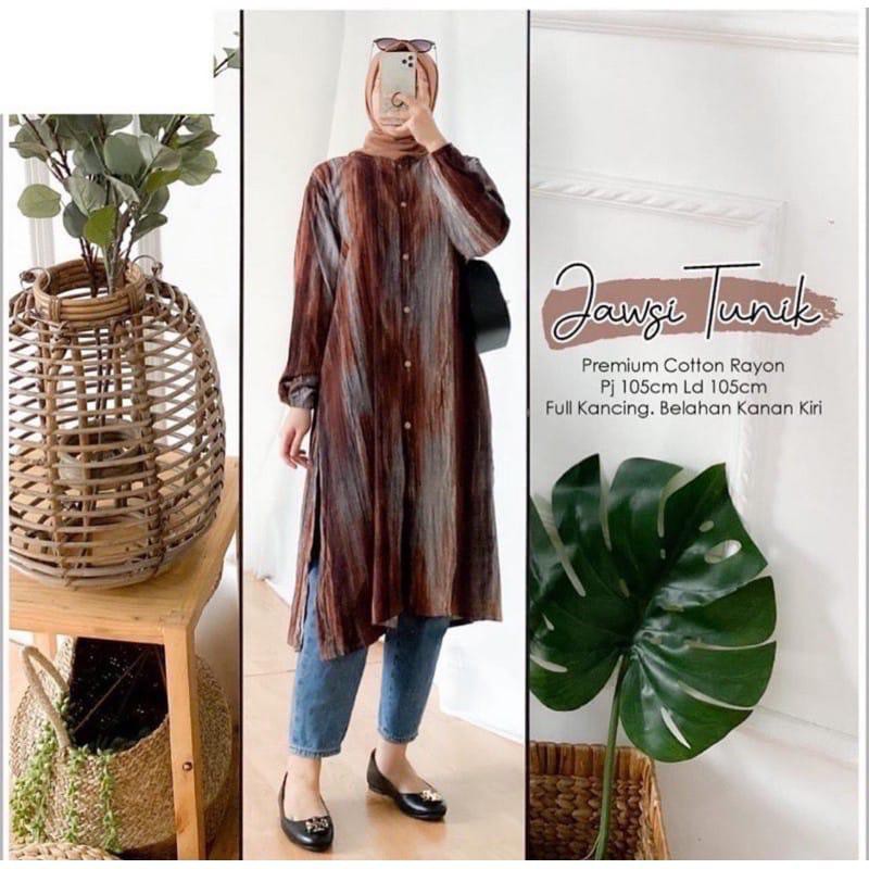 1KG MUAT 5PCS | JAWSI TUNIK RAYON PREMIUM VISCOSE HIGH QUALITY HITS OOTD SELEBGRAM FASHION GROSIR