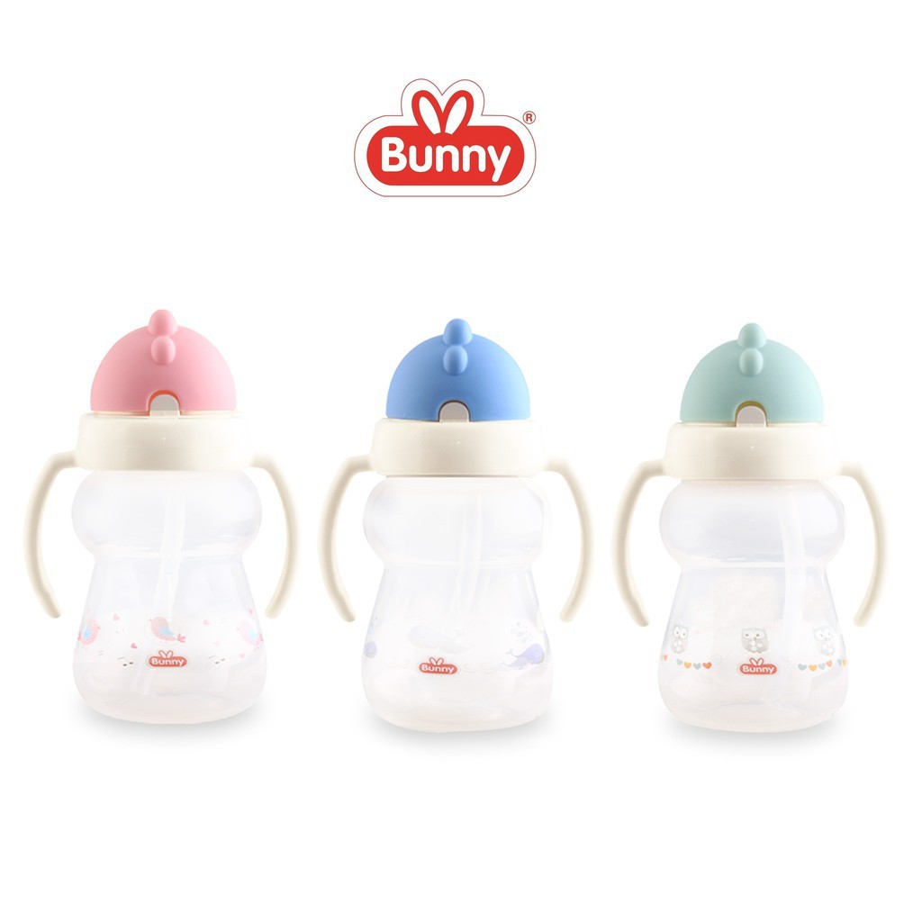 Lusty Bunny Training Cup With Straw Botol Susu Bayi Pegangan ADG 1001 ADG 0005