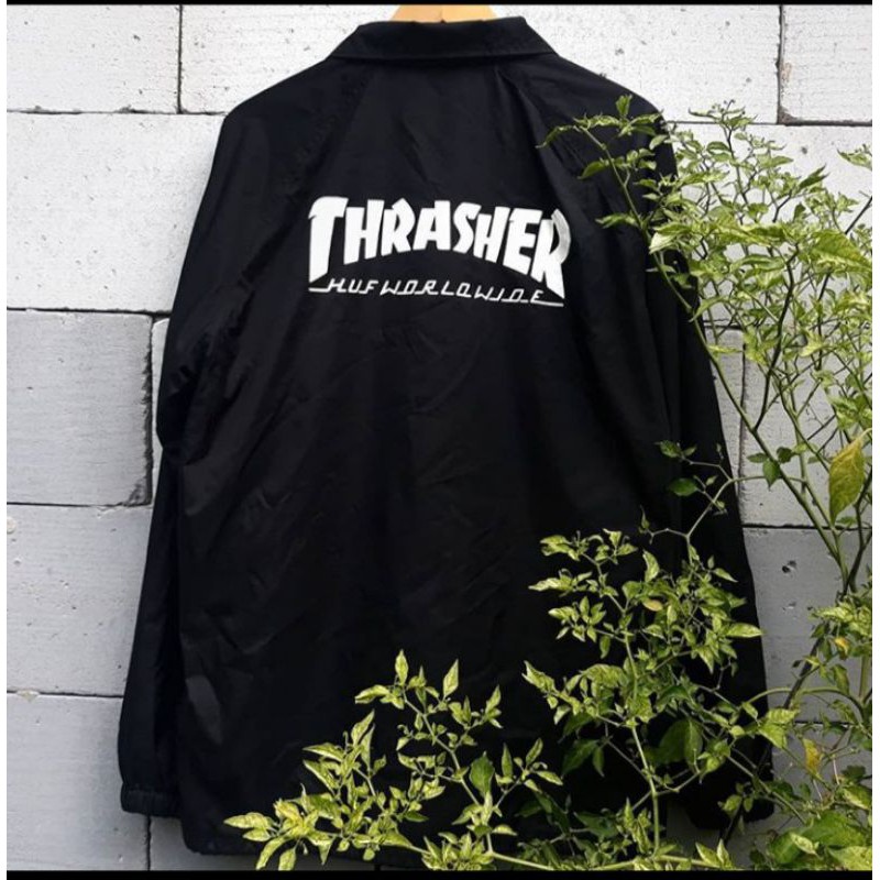 COACH JAKET PERIA KEREN COACH JAKET WANITA COACH JAKET THRASHER VARIAN HITAM BISA BAYAR COD