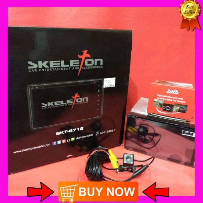 Headunit Doubledin SKELETON seri SKT-6712.Pullglas-Pulltackrin Millorink and Camera Parkir  DHDAudio