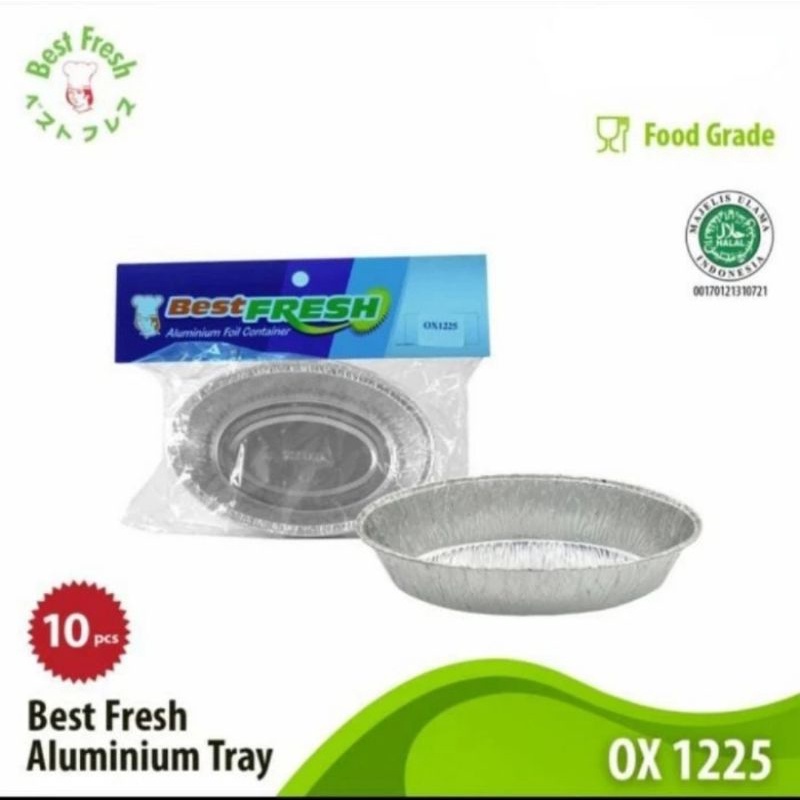 alumunium foil tray OX 1225 + TUTUP (10 Pcs )