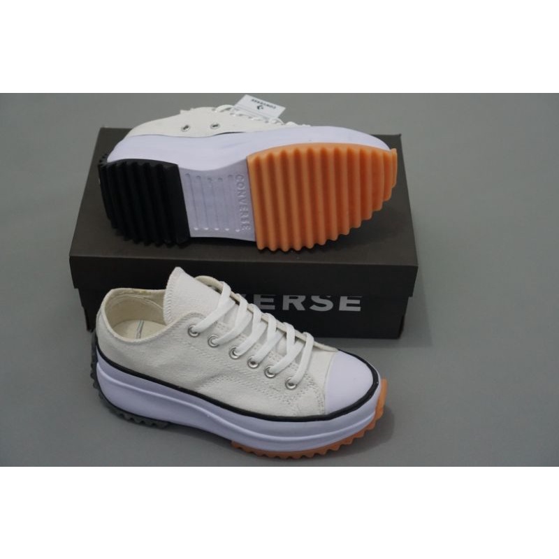 Sepatu Converse Run Star Hike 70s High Sneakers Wedges Wanita-Putih pendek