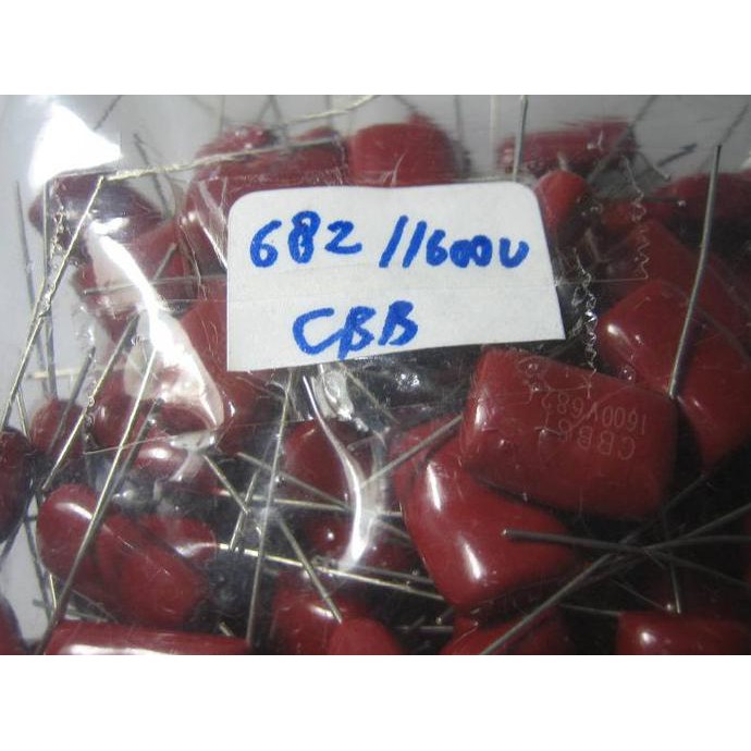 Kapasitor Polyester Cbb-81 682 (6N8) 1600V.  P = 15 Mm Audiopa83 Ayo Beli