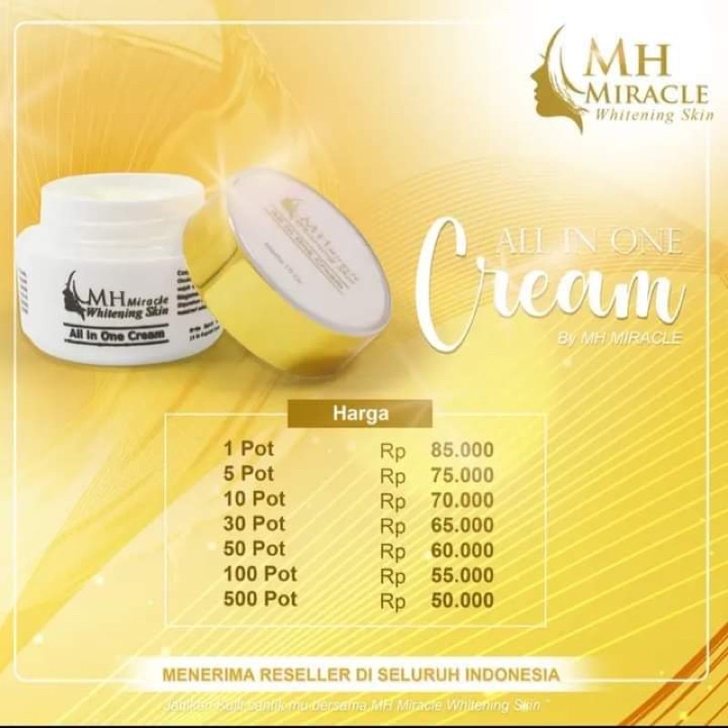ALL IN ONE CREAM MH MIRACLE WHITENING SKIN