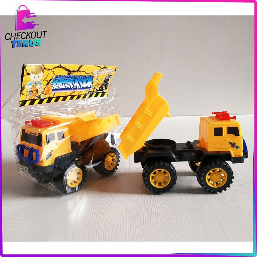 CT M188 Mainan Truk Pasir Dump Truck Mobil Beko dan Excavator Maenan Truk Besar Mobil Mobilan Anak Laki Laki