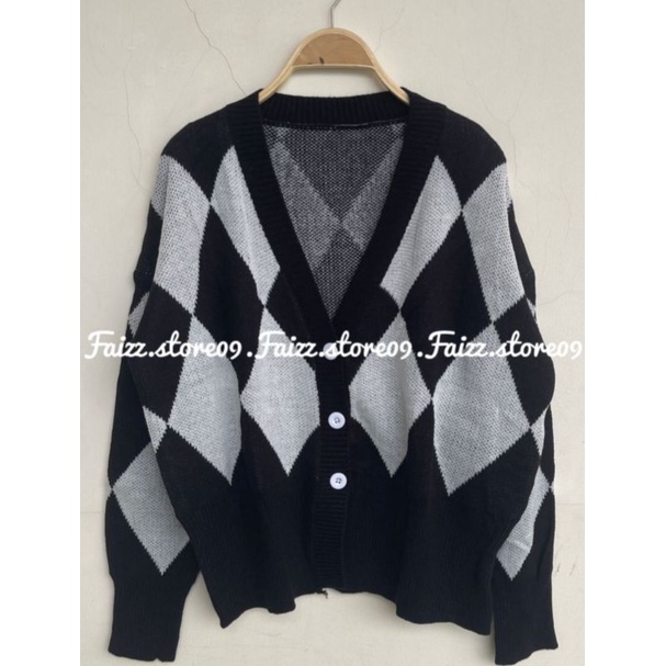 RINA CARDIGAN RAJUT MOTIF TEMPE PREMIUM/Cardigan Rajut Import Wanita STORE09 MURAH
