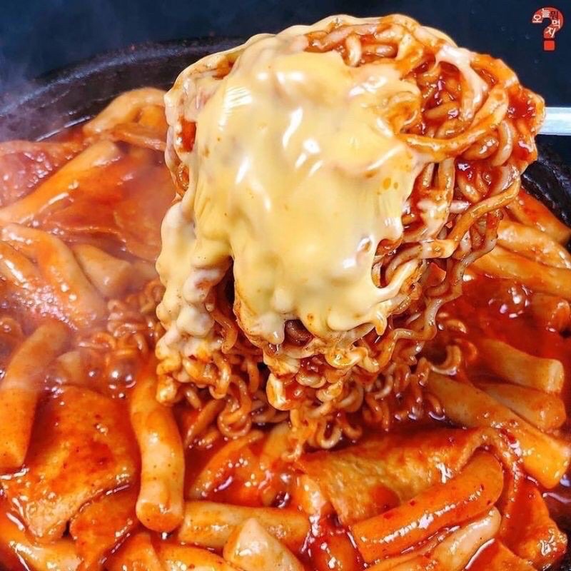 

Rabokki Ramyeon Topokki (Toppoki & mie)