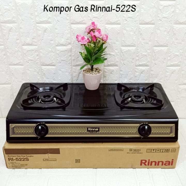 KOMPOR GAS RINNAI 2 TUNGKU RI 302S/RI-522E/RI-522C/RI-522S/RI-602E/RI-602AG/RI-522CE/RI-712A/RI-602A