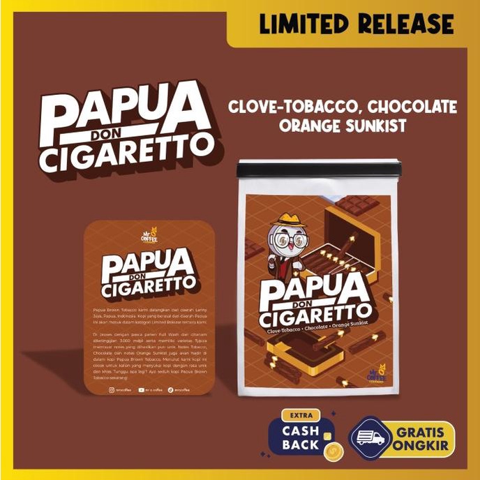 

TERBARU Kopi Arabika PAPUA DON CIGARETTO 100g | Single Origin Specialty PAPUA /KOPI RUBE/KOPI KAPAL API/KOPI SLB/KOPI PEJUANG/KOPI BUBUK