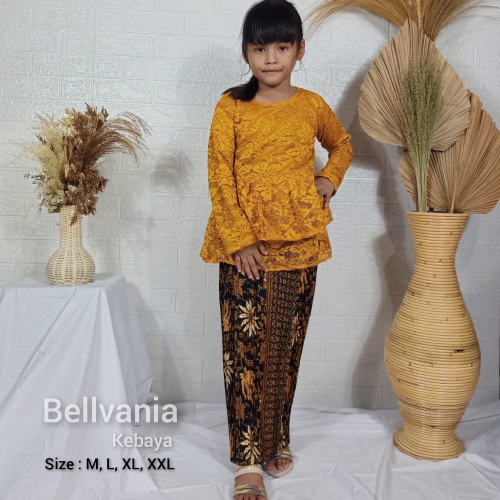 ￼kebaya Aurora brukat - Kebaya Anak Perempuan - Baju kebaya Anak Perempuan - kebaya anak umur 12 tah